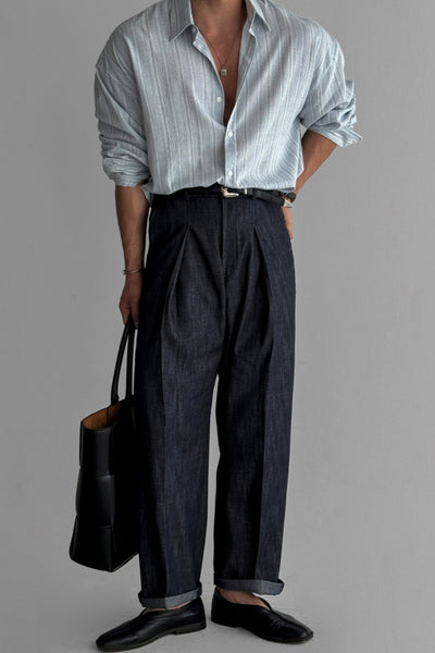 Bhoncie® | MV Striped Non-Iron Sun Protection Shirt