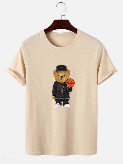Bruno® | Basketball Bear Print T-Shirt & Shorts