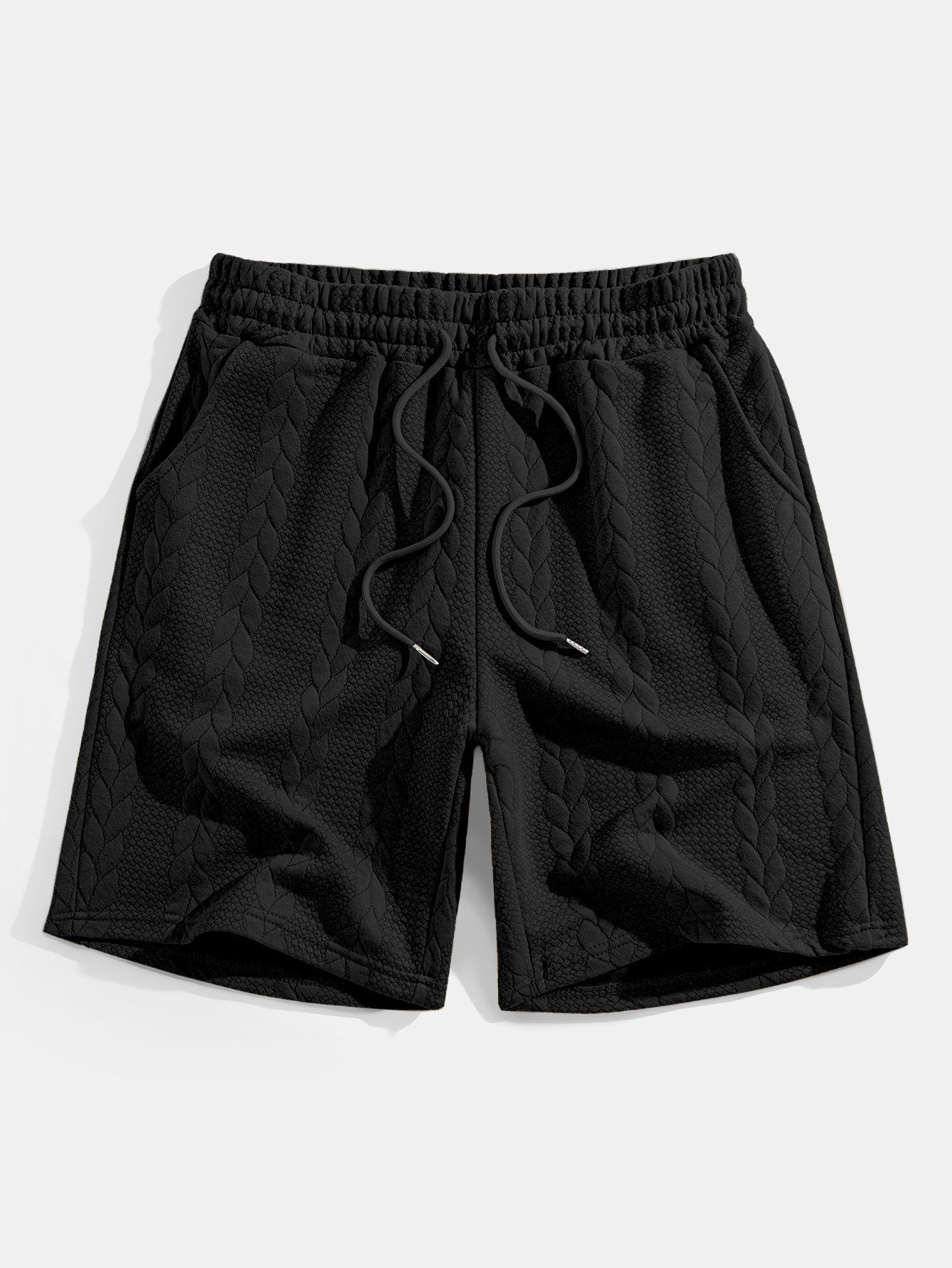 Clay® | Relax Fit Mid-Length Sleeve Twist Jacquard T-Shirt & Shorts