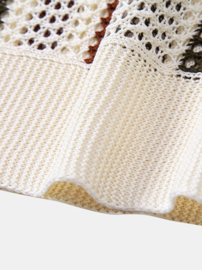 Hello Crochet Polo Shirt & Straight Linen Pants