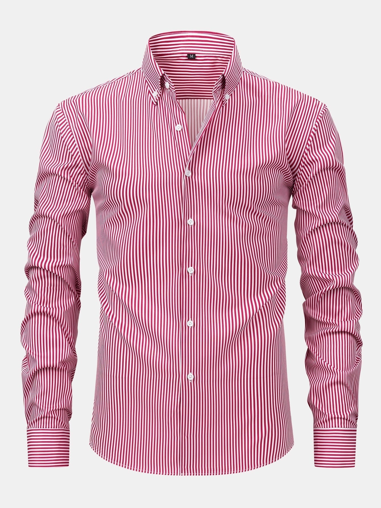 hola STRIPED LONG SLEEVE BUTTON-DOWN SHIRT
