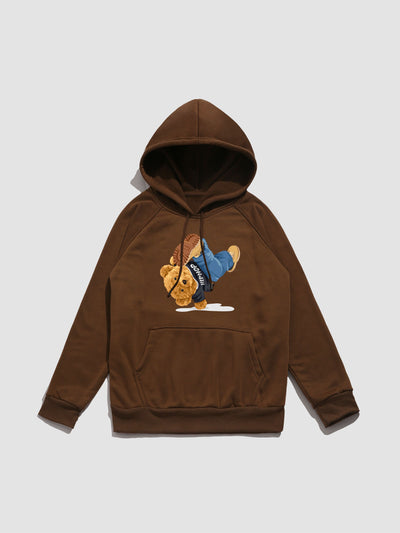 Marquis | Break Dance Bear Print Hoodie