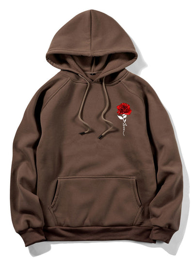 Xzavier | Rose Love Print Hoodie