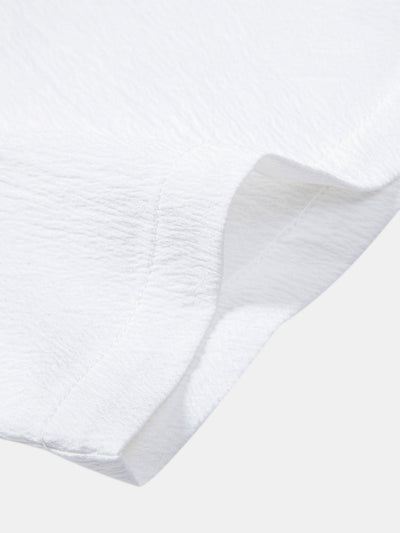Glenn® | Textured Contrast Cuban Shirt