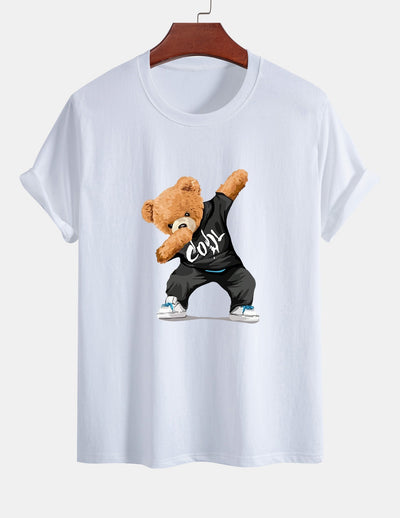 Guido® | Cool Bear Print Cotton T-Shirt