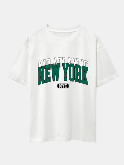 Ermenegildo® | New York Print Drop Shoulder Oversize T-Shirt