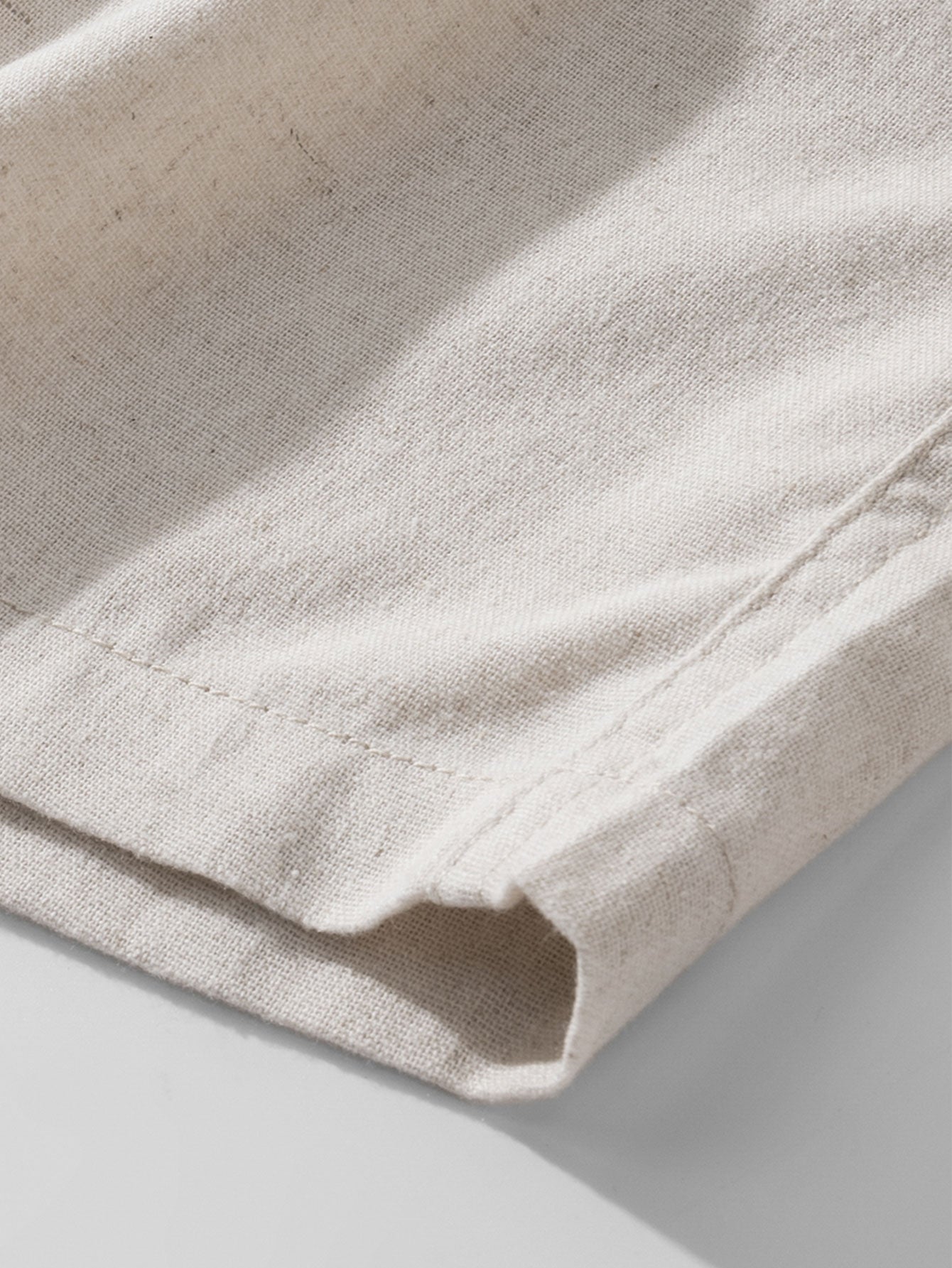 Avril® | Linen Cotton Blend Drawstring Shorts