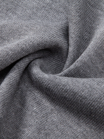 Elijah | Twist Jacquard Knitted Zipper Polo Shirt