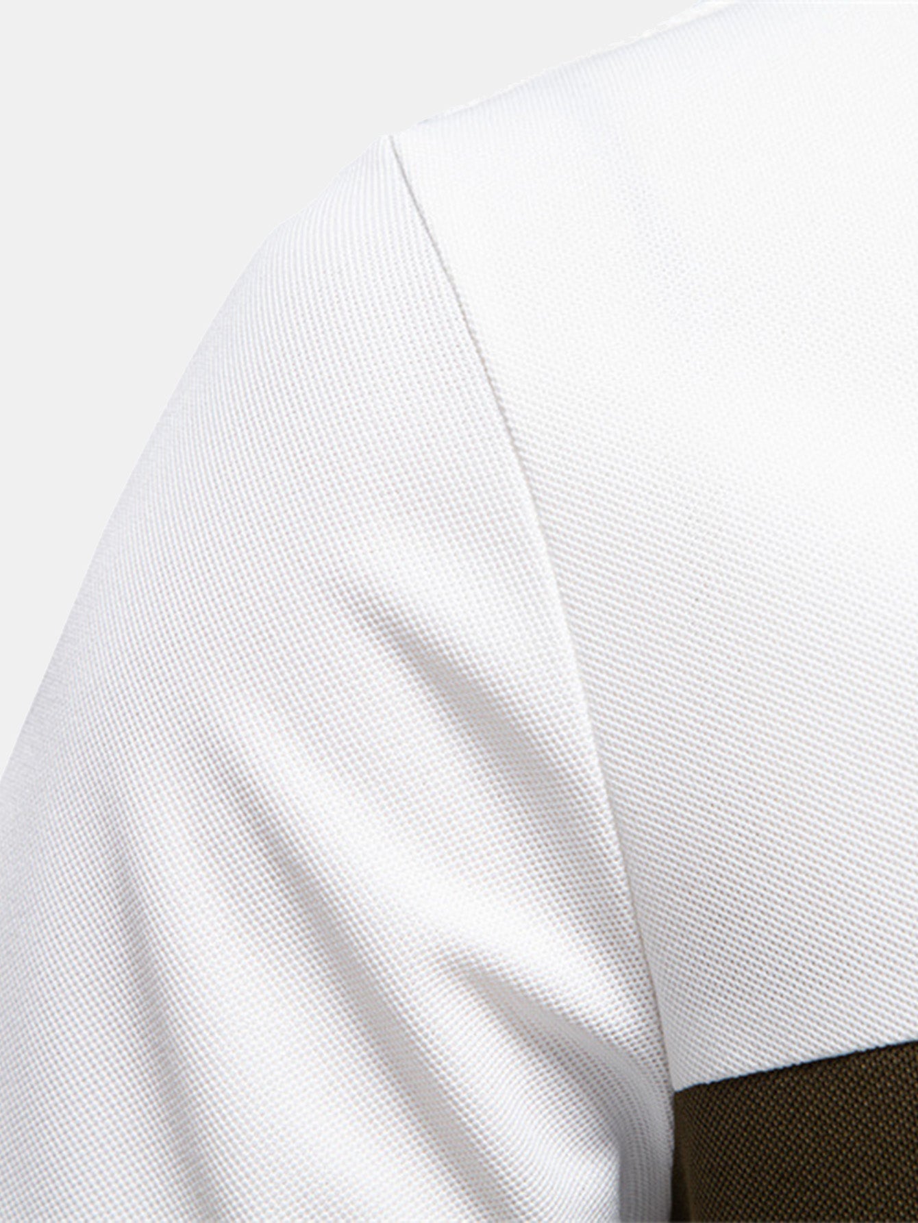 Miles | Contrast Pique V Neck Polo Shirt