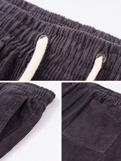 Venantius | Cotton Corduroy Drawstring Shorts