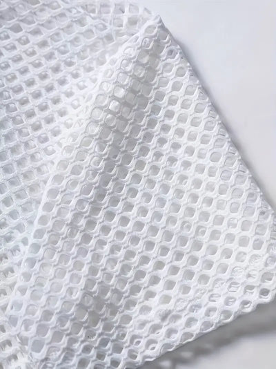 Kunal® | Hollowed Out Short Sleeve Shirt