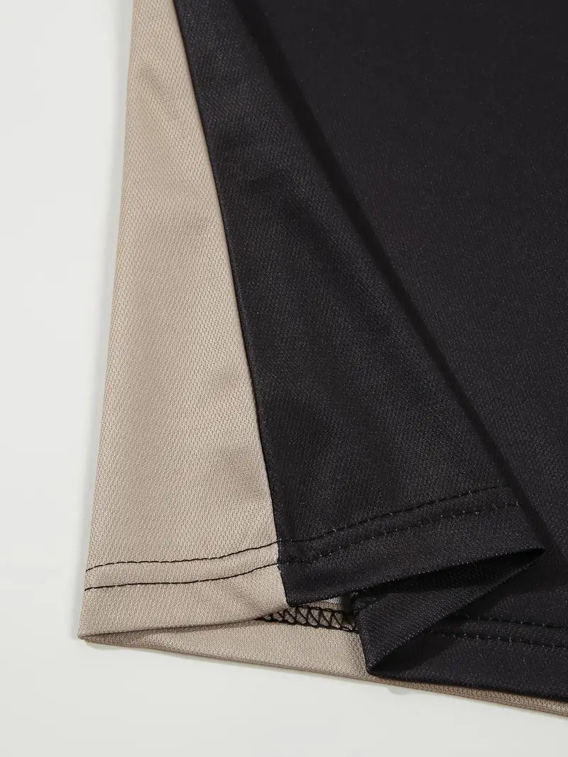 Dale® | Striped Casual Color Block Short Sleeve Shirt