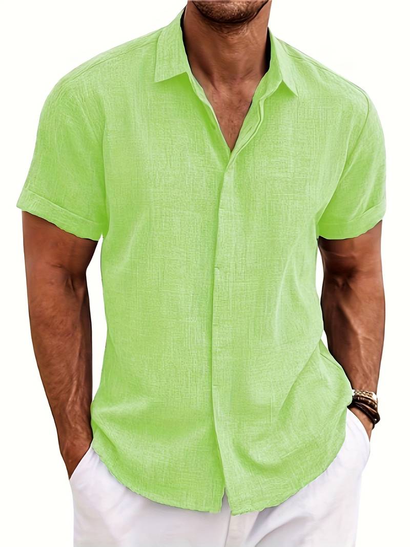 Elliot® | Stylish, Buttoned Short-Sleeved Shirt For Men