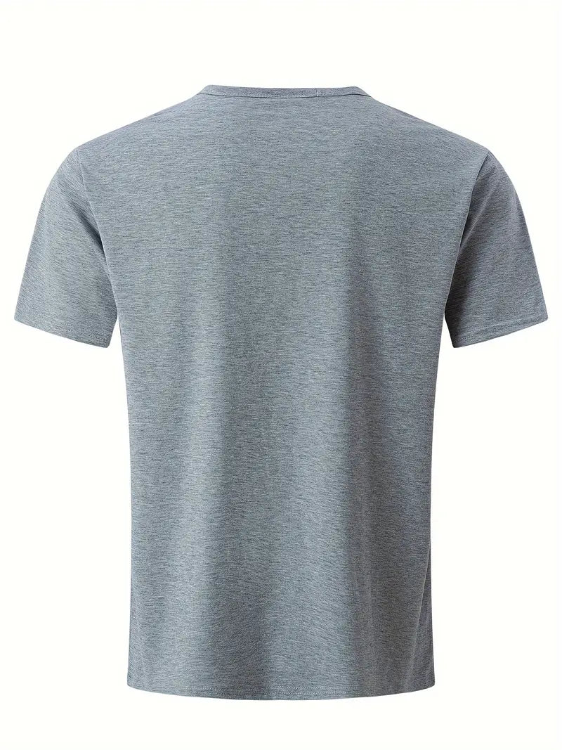 Ellis® | Solid, Casual V-Neck T-Shirt For Men