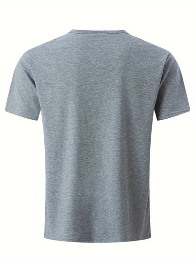 Ellis® | Solid, Casual V-Neck T-Shirt For Men