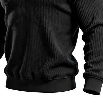 Ananías® | Men's Cotton Blend Knitted Contrast Color Round Neck Long Sleeve T-shirt MTA0988J7X