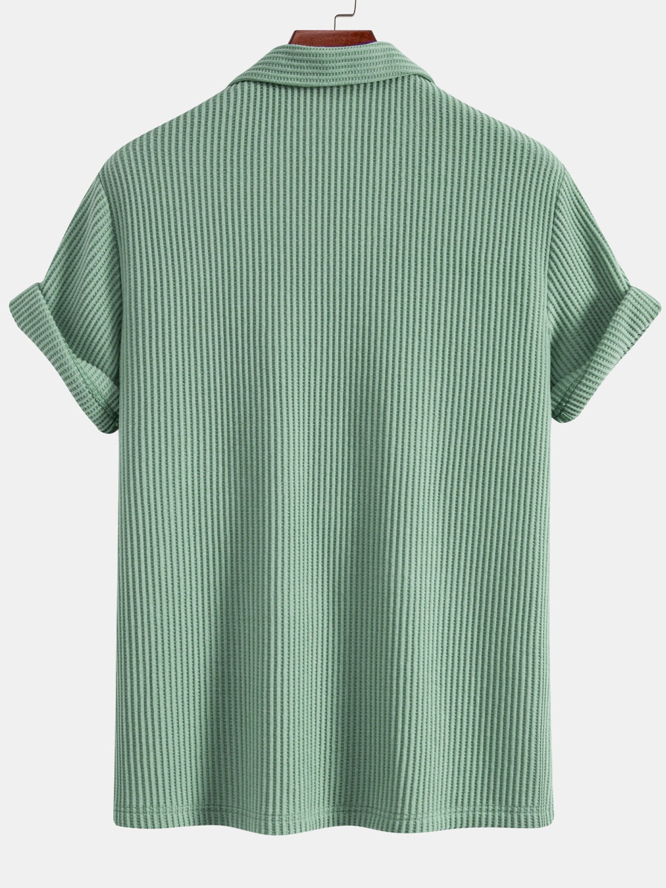 Zachary® | Waffle Button Up Shirt & Straight Leg Linen Pants
