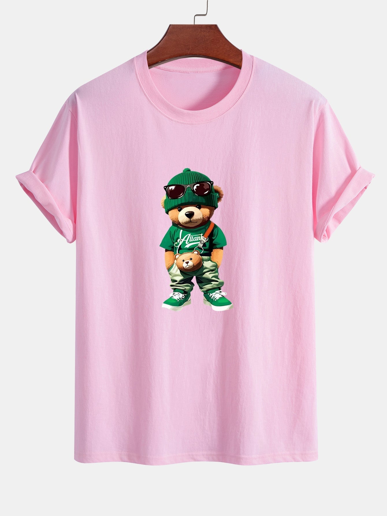 Cándido® | Trendy Bear Print Cotton T-Shirt