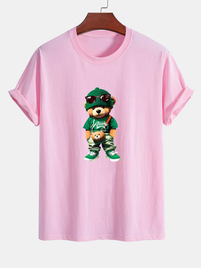 Cándido® | Trendy Bear Print Cotton T-Shirt