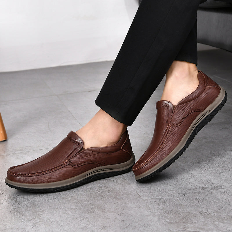 Kaspar® | Artur Genuine Leather Loafers