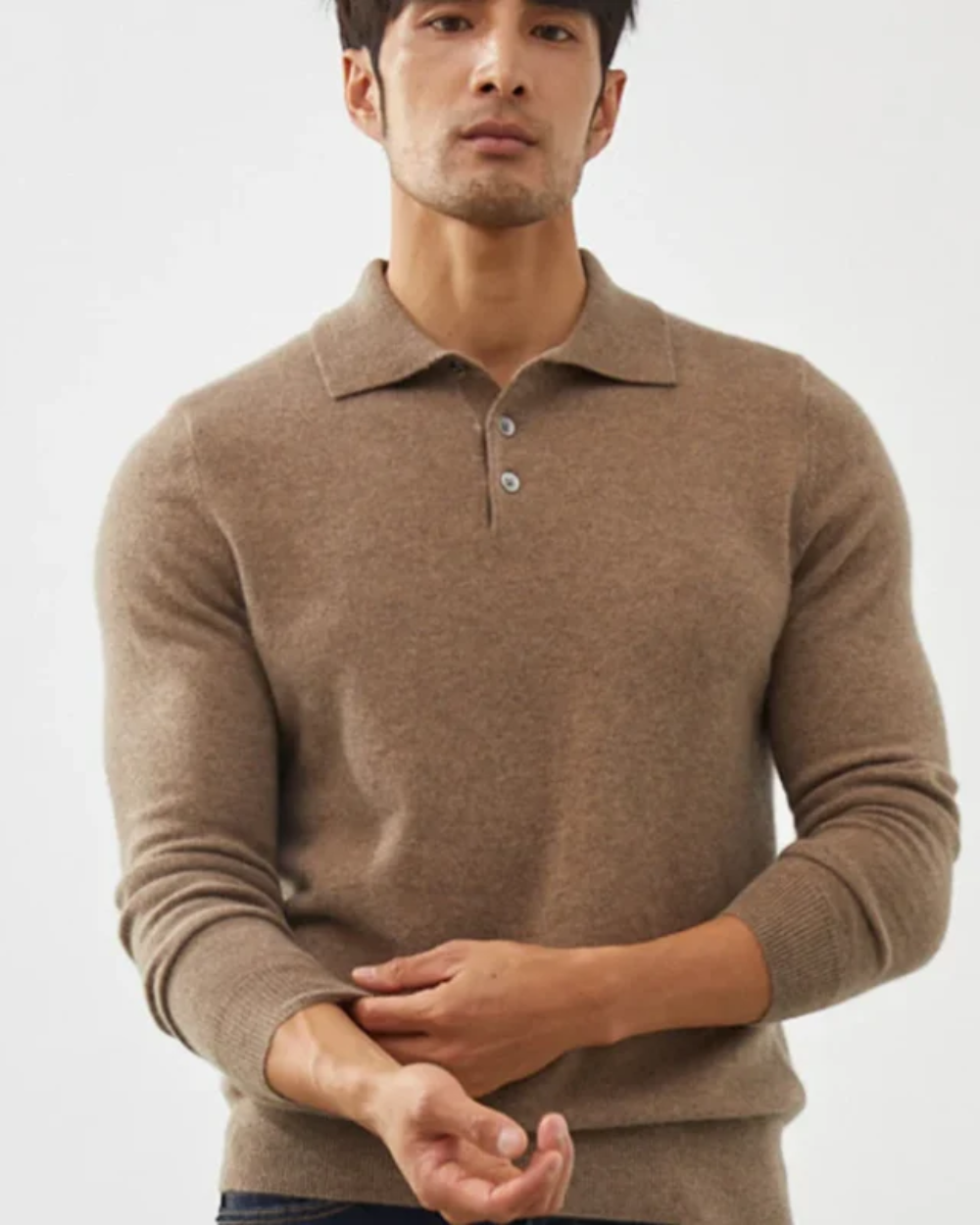 Enzo | Ponza Cashmere Polo Sweater