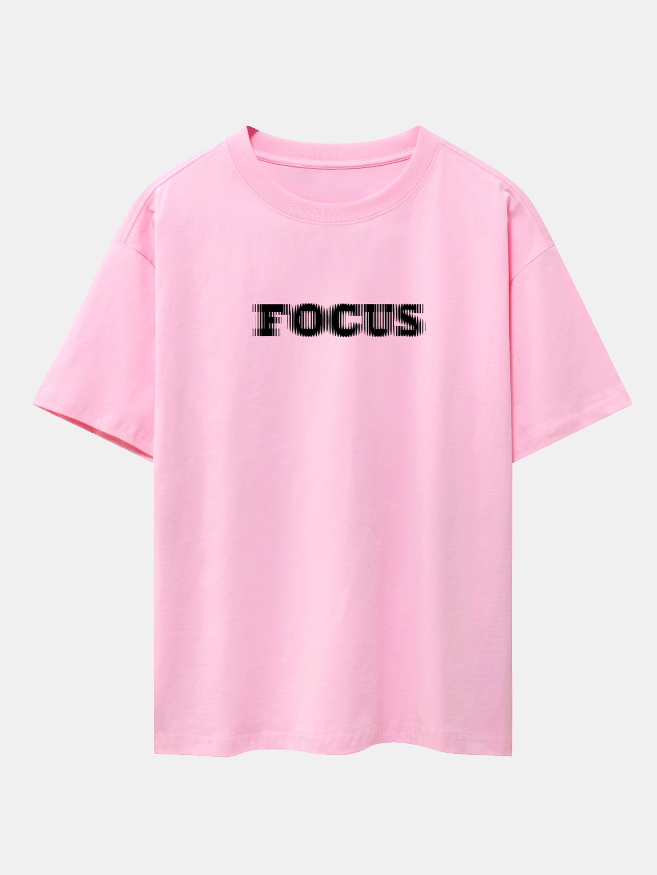 Wayne® | Vague Focus Print Drop Shoulder Oversize T-Shirt