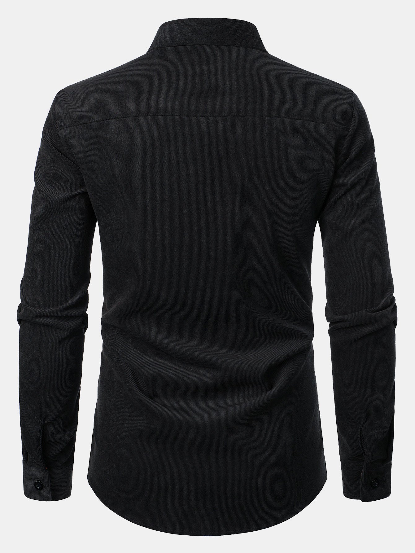 Felicio® | Corduroy Plaid Panel Button Up Shirt