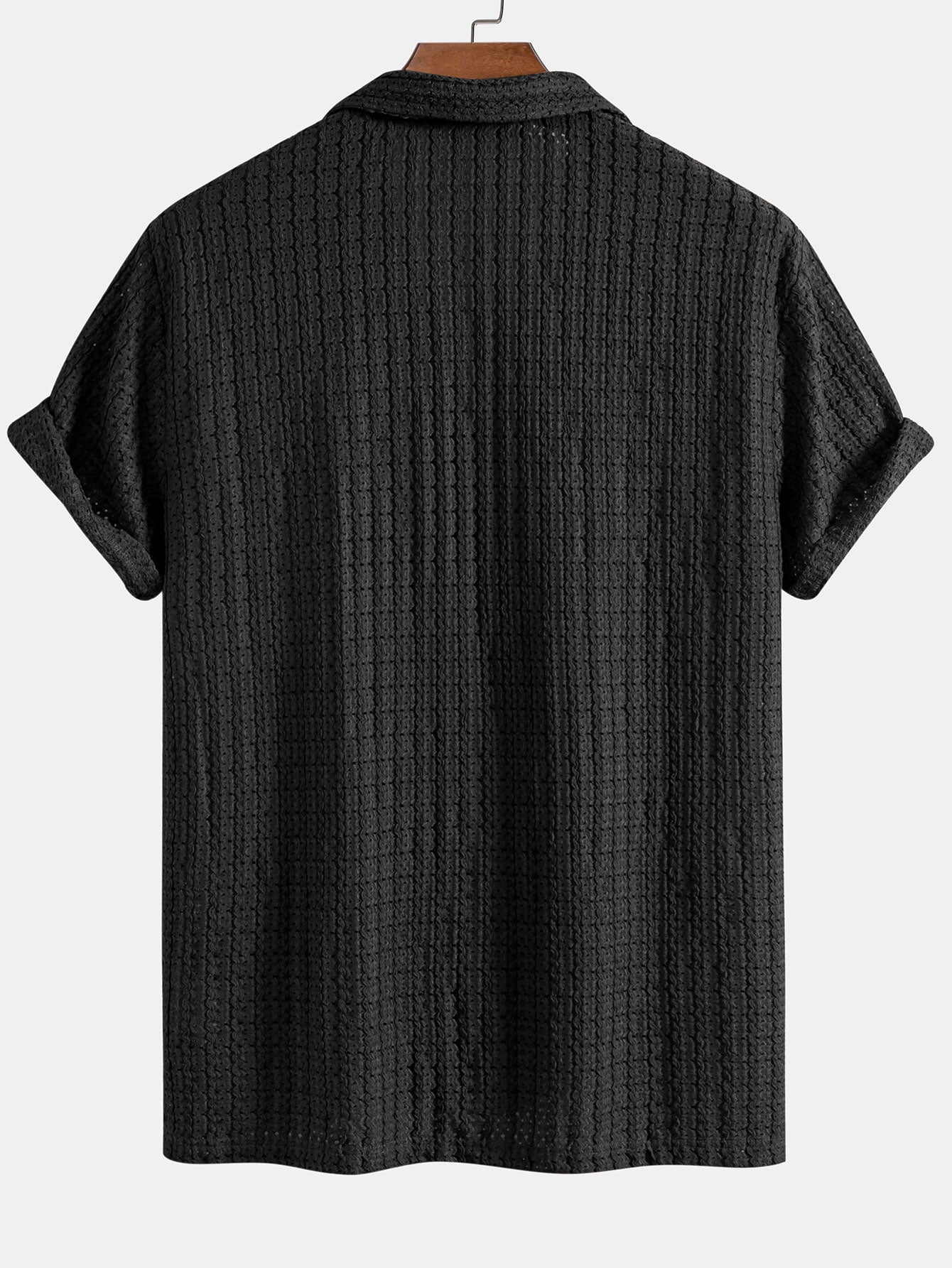 Hector® | Texture Jacquard Cuban Shirt & Linen Cotton Blend Drawstring Shorts