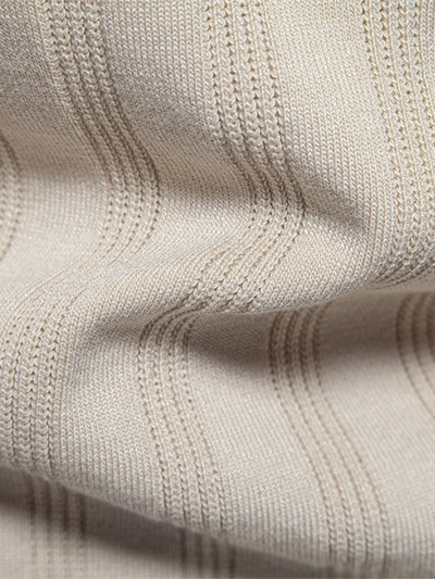 Gavin | Stripe Knit Polo Shirt