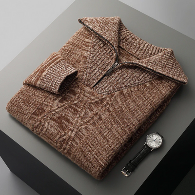 Quinn | Taranto Merino Wool Zip Sweater