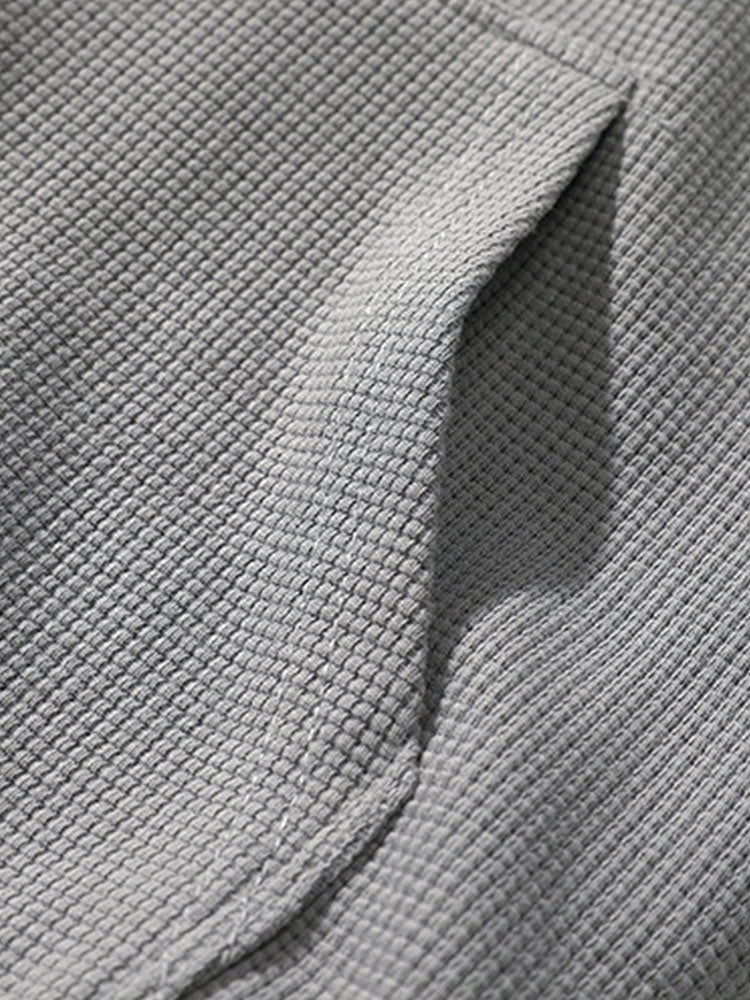 Gael | Relaxed Waffle Zip Hoodie