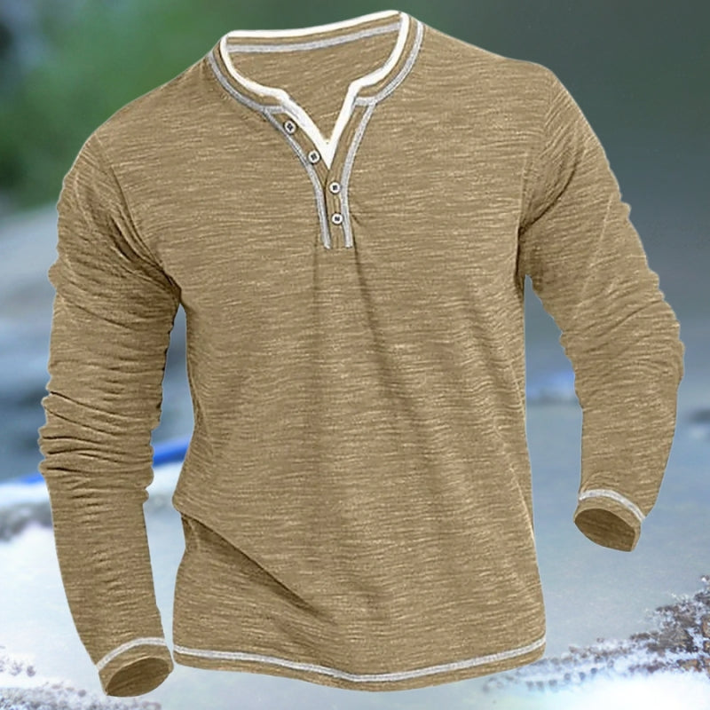 Jon® | Shirt With V-Neck And Long Sleeves
