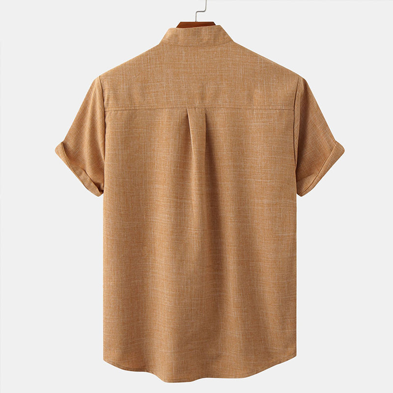 Joshua® | Solid Color Men'S Shirt Made Of Cotton Linen