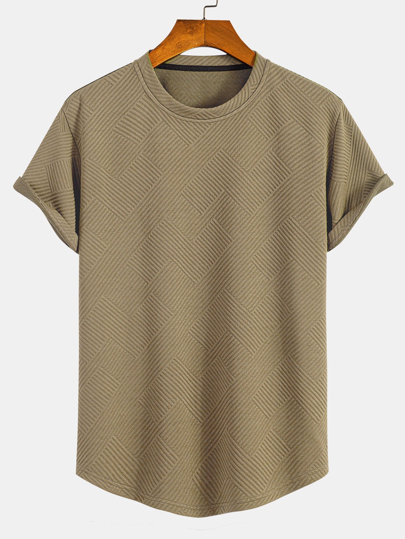 Carter® | Short Sleeve Stripe Jacquard Arc Hem T-Shirt