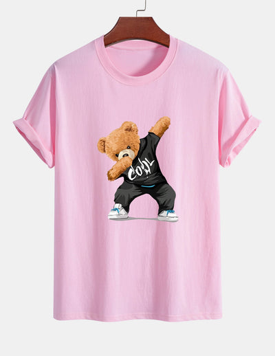 Guido® | Cool Bear Print Cotton T-Shirt