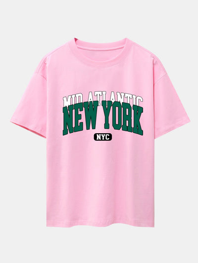 Ermenegildo® | New York Print Drop Shoulder Oversize T-Shirt