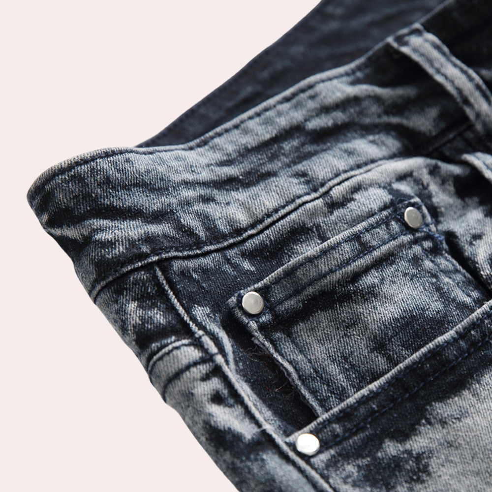 Veremundo® | Fashionable washed men's denim jeans