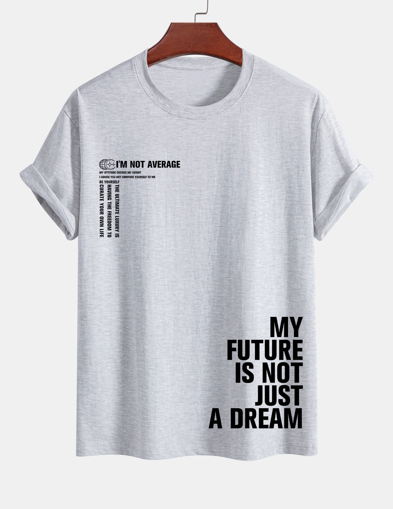 Urbano® | Positive Slogan Print Cotton T-Shirt