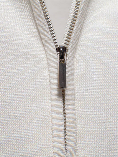 Grayson | Contrast Trim Zipper Knit Polo Shirt