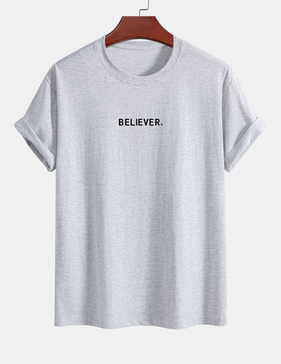 Octavio® | Believer Print Cotton T-Shirt