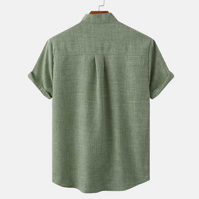 Joshua® | Solid Color Men'S Shirt Made Of Cotton Linen