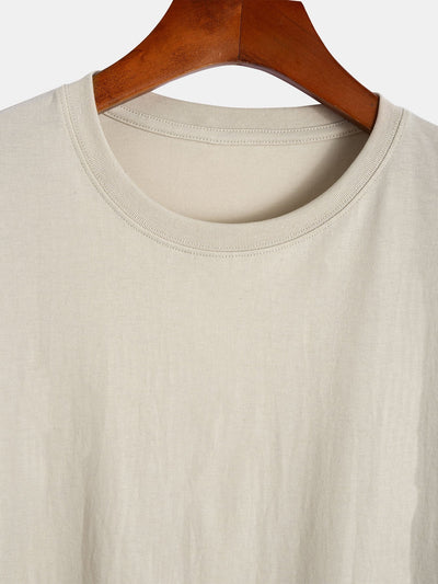 Erick® | Basic Cotton Arc Hem T-Shirt