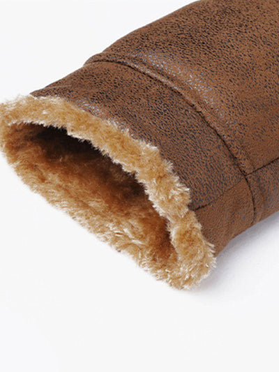 Benito | Regular Fit Faux Fur Lined Faux Suede Jacket