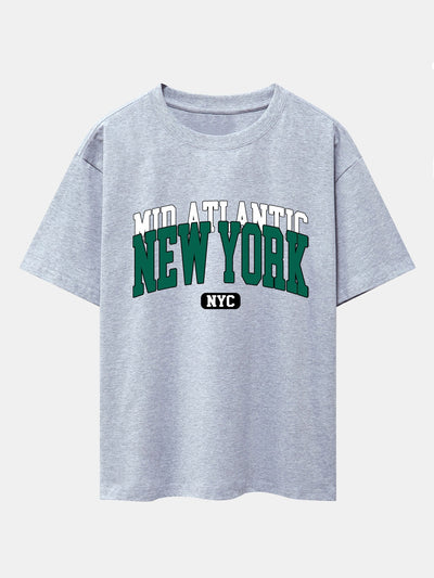 Ermenegildo® | New York Print Drop Shoulder Oversize T-Shirt