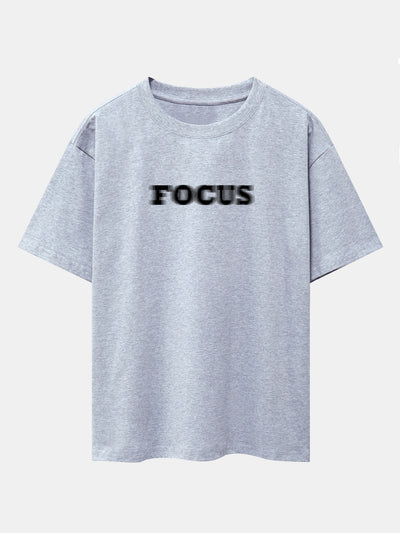 Wayne® | Vague Focus Print Drop Shoulder Oversize T-Shirt