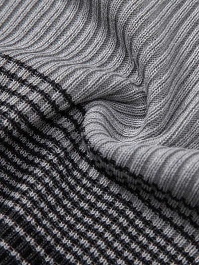 Samuel | Striped Gradient Knitted Polo Shirt