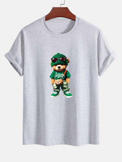Cándido® | Trendy Bear Print Cotton T-Shirt