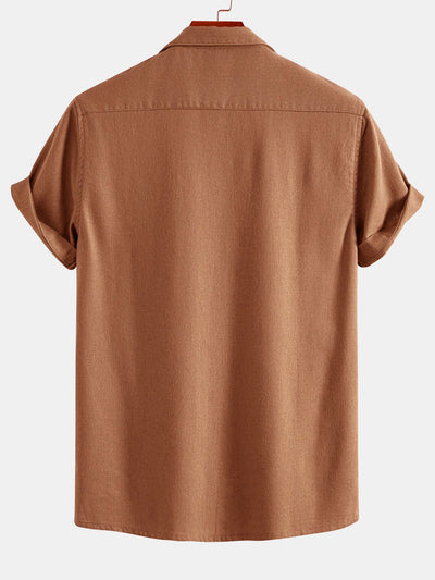 Eloy® | Linen Cuban Shirt With Pockets & Linen Drawstring Shorts