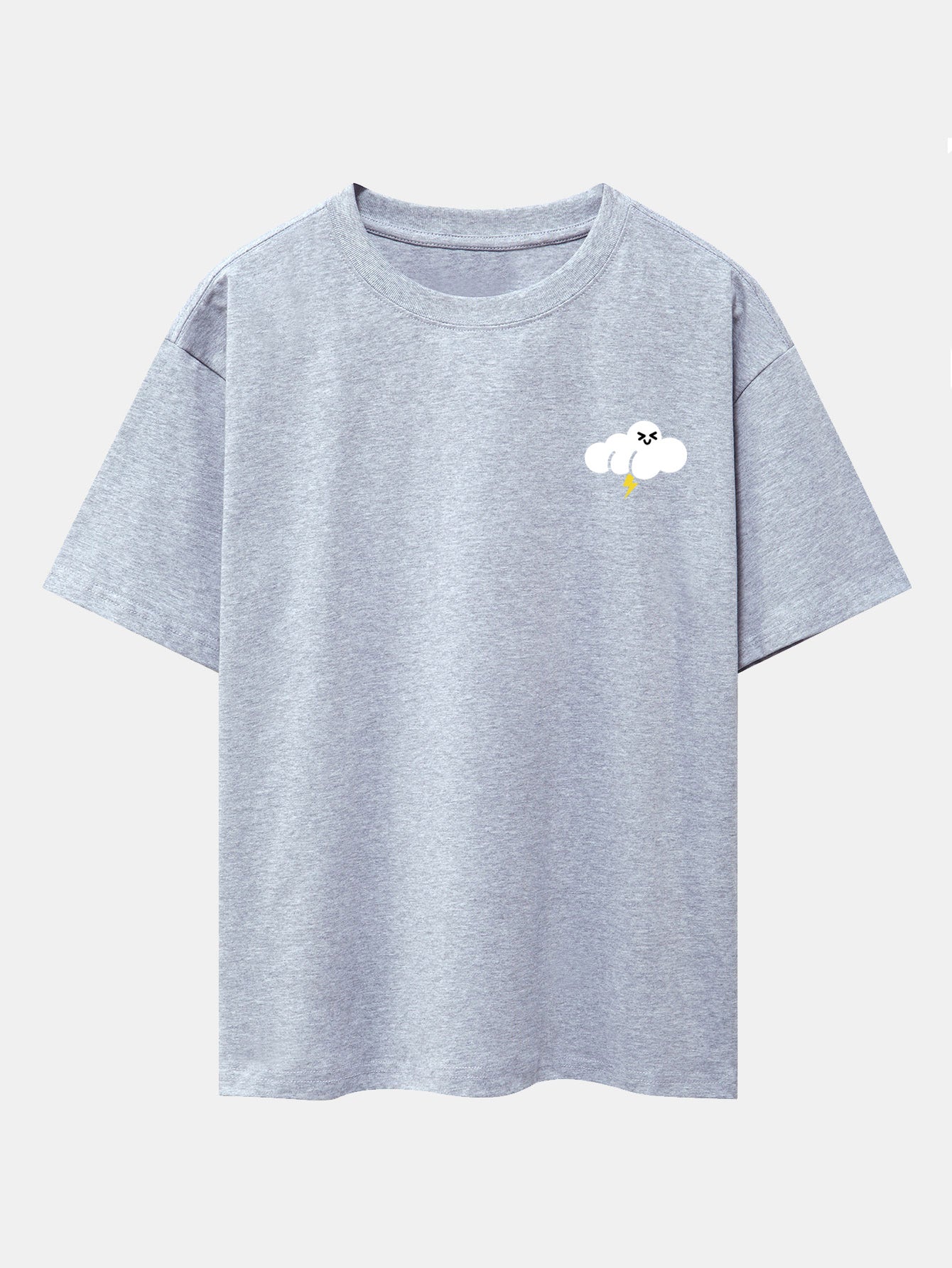 Hubert® | Thundercloud Print Drop Shoulder Oversize T-Shirt