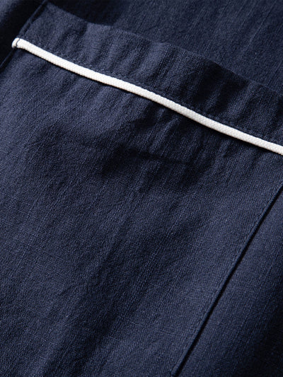 Jonás® | Linen Look Contrast Button Up Shirt & Straight Leg Linen Pants